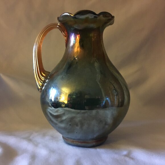 Other - Fenton Glass Iridescent Small Pitcher